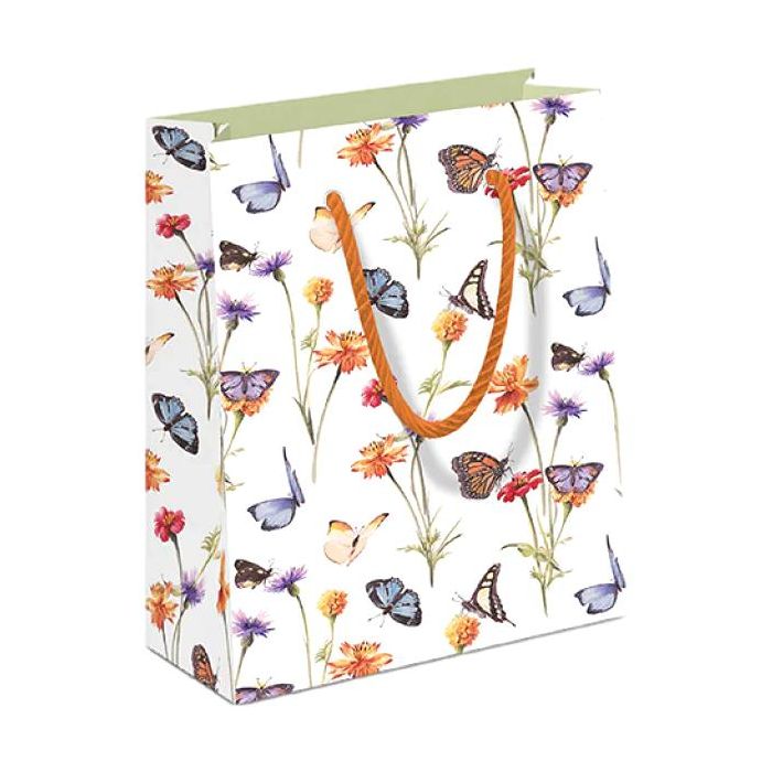 Luxe Cadeautas Vlindertuin - Wit