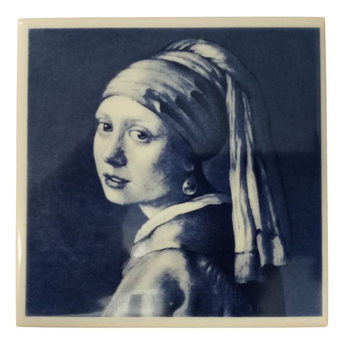 Tile "Girl with Pearl", 11 cm