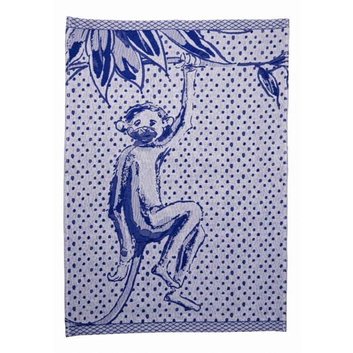 Tea Towel with Monkey and Dots