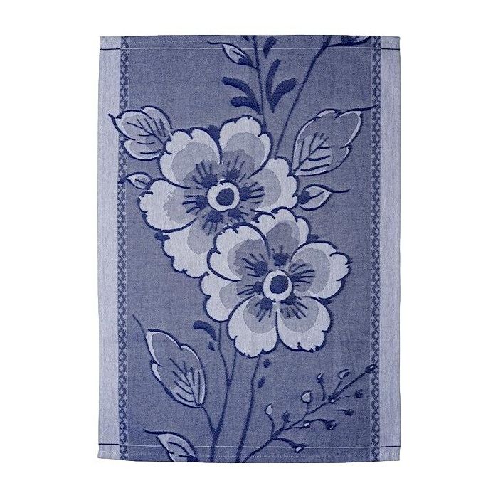 Tea towel Flowers Delft Blue