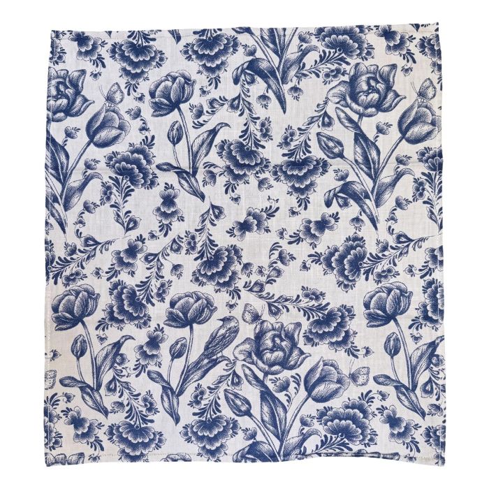 Cadeauset Theedoek en Keukendoek Blauwe Tulp