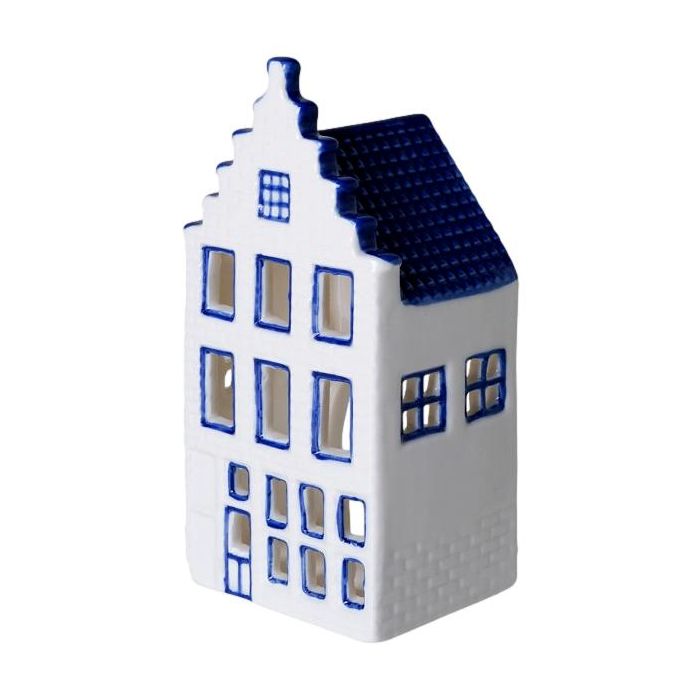 Waxinelichthouder Huisje  1 - Trapgevel - 13 cm
