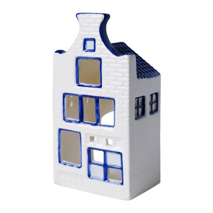 Waxinelichthouder Huisje 5 - Halsgevel- 13,5 cm