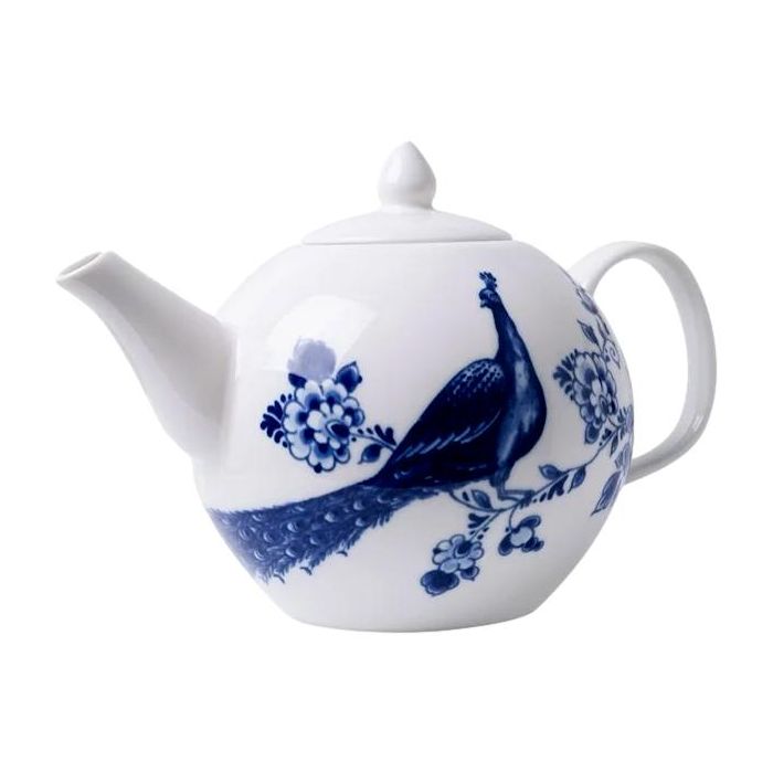 Theepot Paauw Blauw