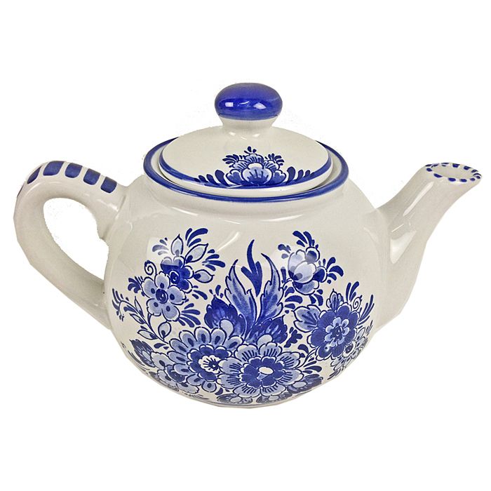 Theepot Delfts blauw, Molen en Bloem