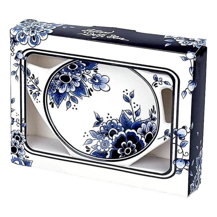 Keramieken Theezakjeshouder - Delfts Blauw Stijl 