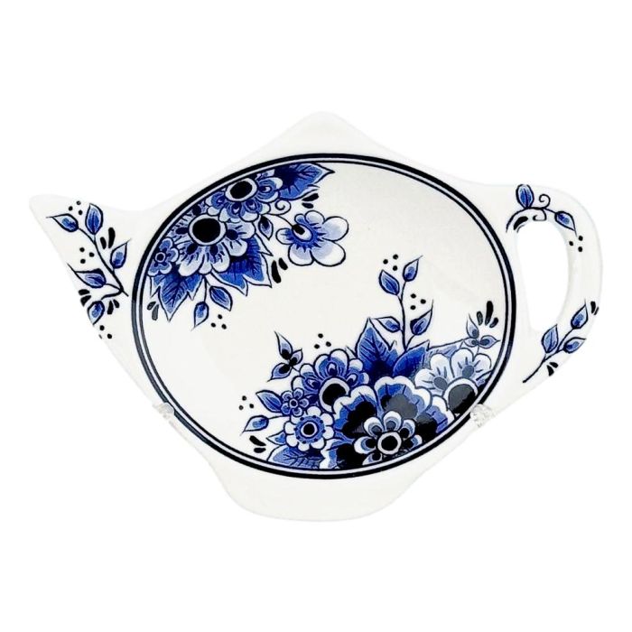 Keramieken Theezakjeshouder - Delfts Blauw Stijl 