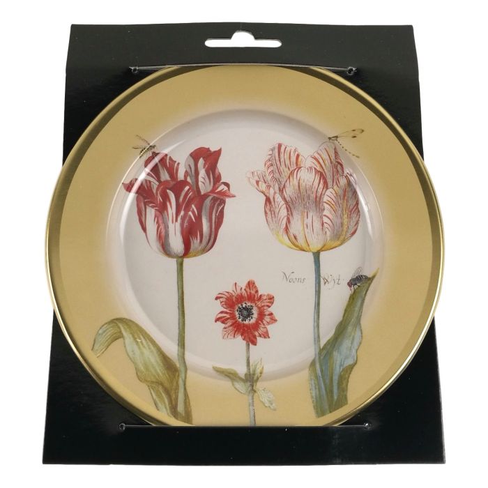 Decorative plate "Tulips Pink" by Jacob Marrel, 16 cm