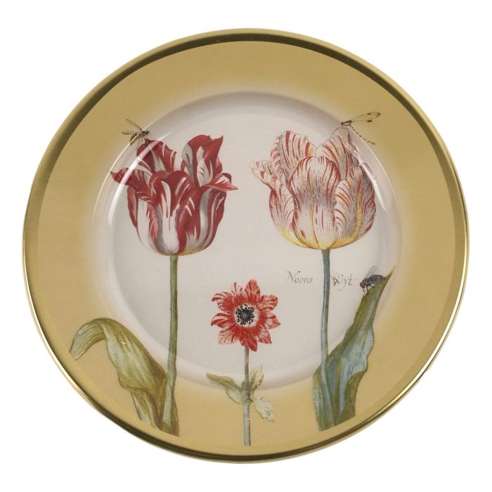 Decorative plate "Tulips Pink" by Jacob Marrel, 16 cm