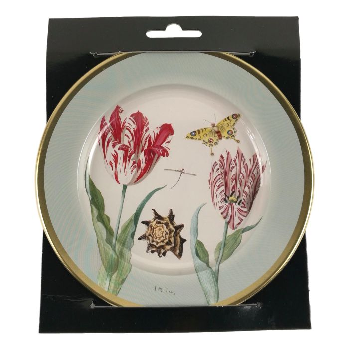 Decorative plate "Tulips Green" by Jacob Marrel, 16 cm