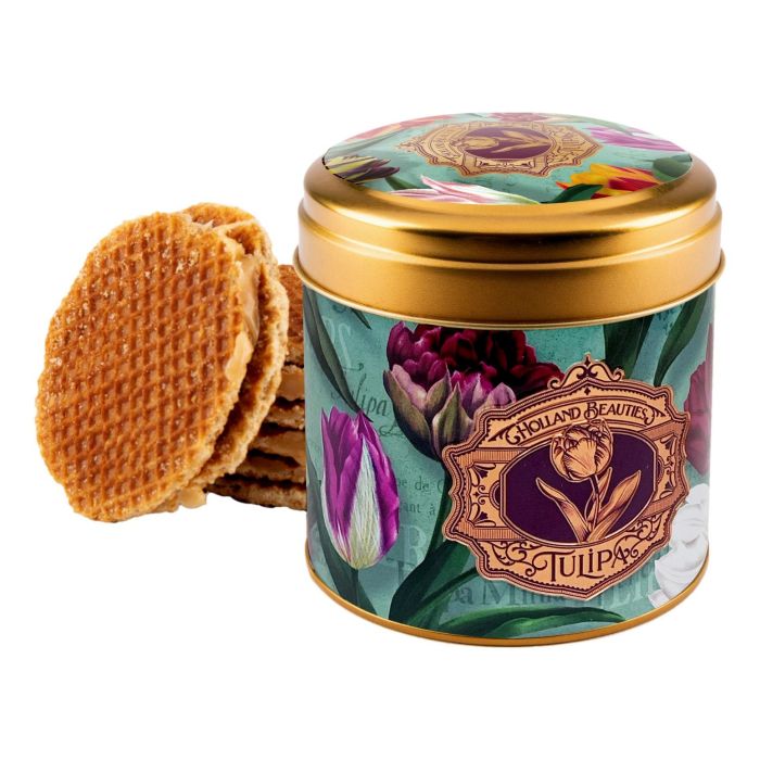 Stroopwafels Cadeau "Tulpen Groen"