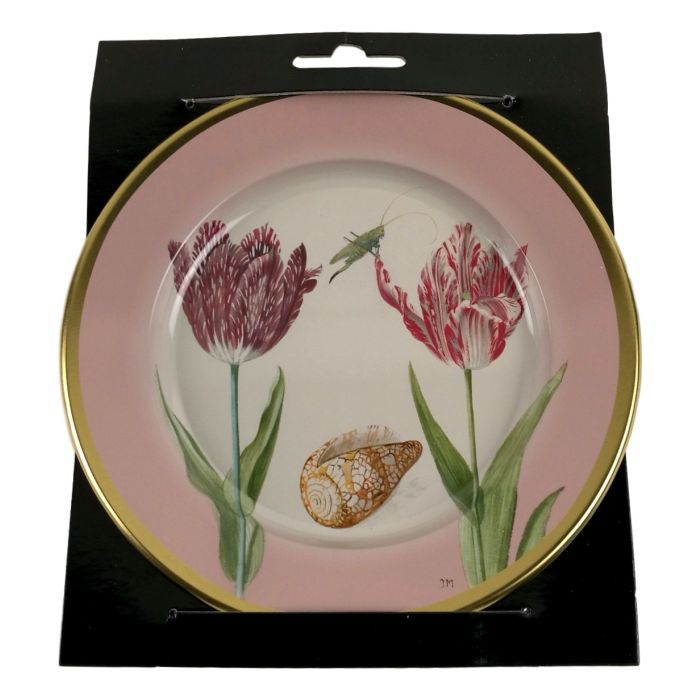 Decorative plate "Tulips Pink" by Jacob Marrel, 16 cm