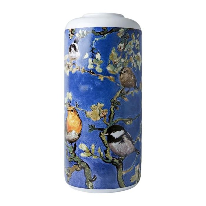Cylinder Vase Birds Van Gogh