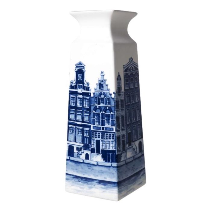 Small Square House Vase, 15 cm