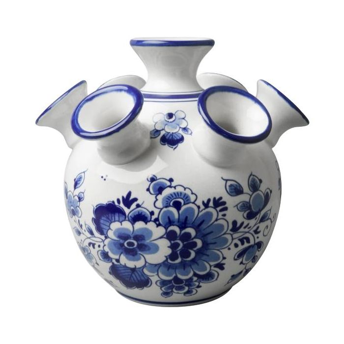 Tulpenvaas bloemen blauw groot 