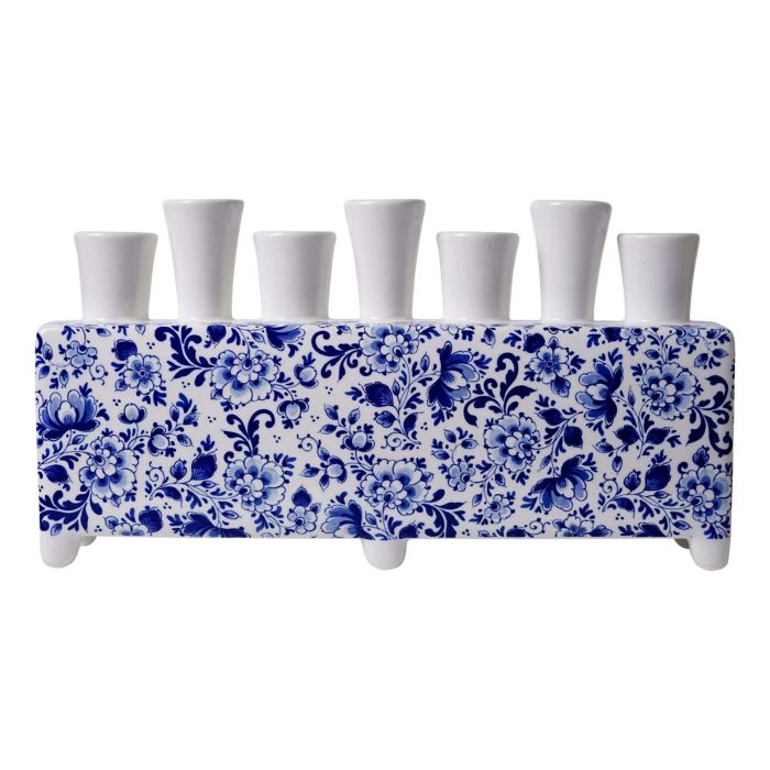 Tulip vase Delft blue rectangular