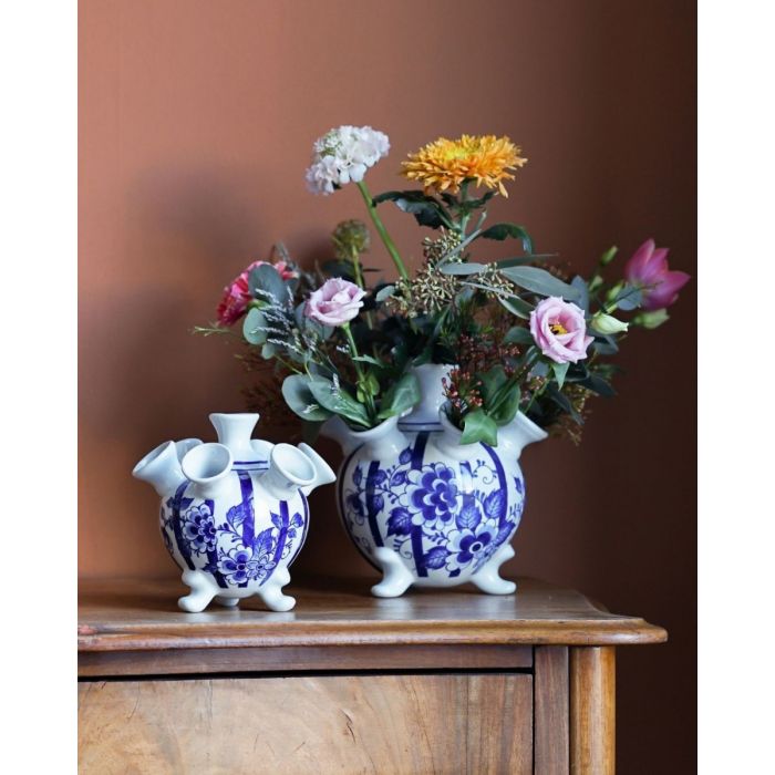 Tulip Vase on Legs Elegant Flowers, 14 cm