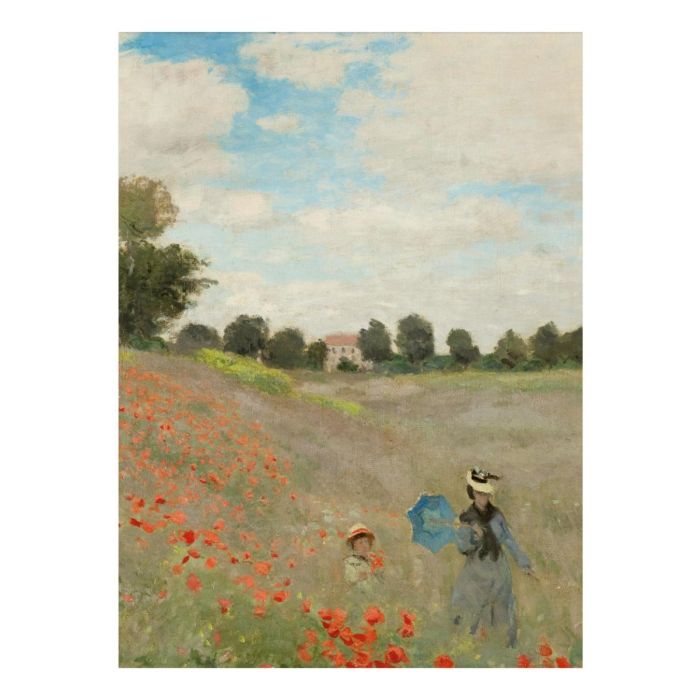 Tea Towel, "Field with Poppies", Claude Monet
