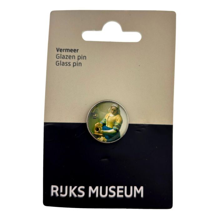 Lapel Pin Glass Vermeer Milkmaid