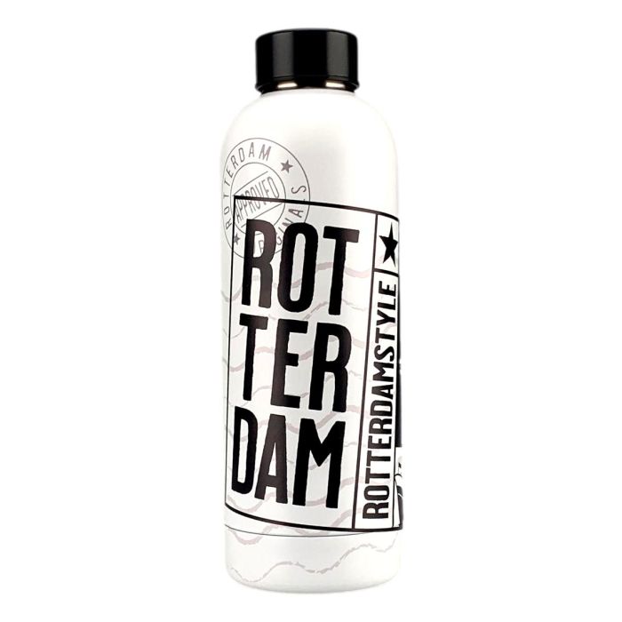 Waterfles Rotterdam - 500 ml Zwart/Wit
