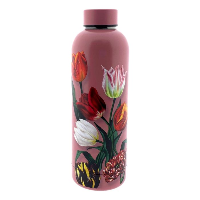 Water bottle Pretty Tulips Pink