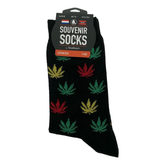 Men's socks "Weed Black / Colorful"