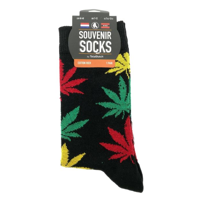 Men's socks "Wiet Black/Red/Yellow/Green"