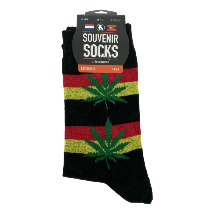 Men's socks "Weed Red / Yellow / Black"