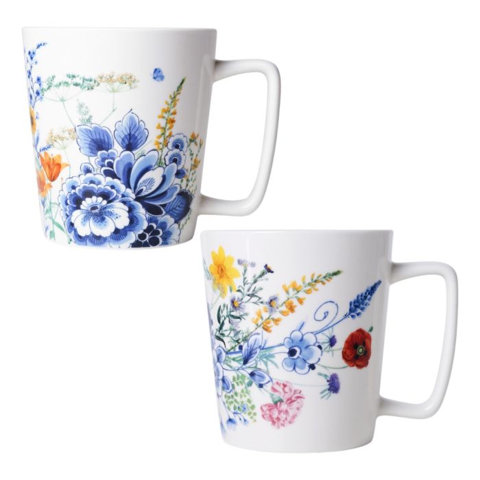 Theemokken met wildbloemen - set van 2
