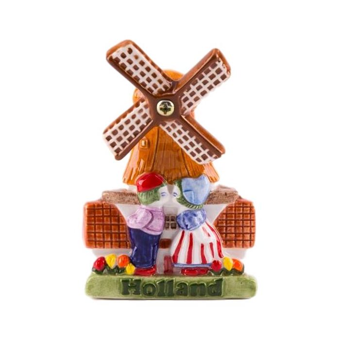 Magneet "Windmolen met Kussend Paar"