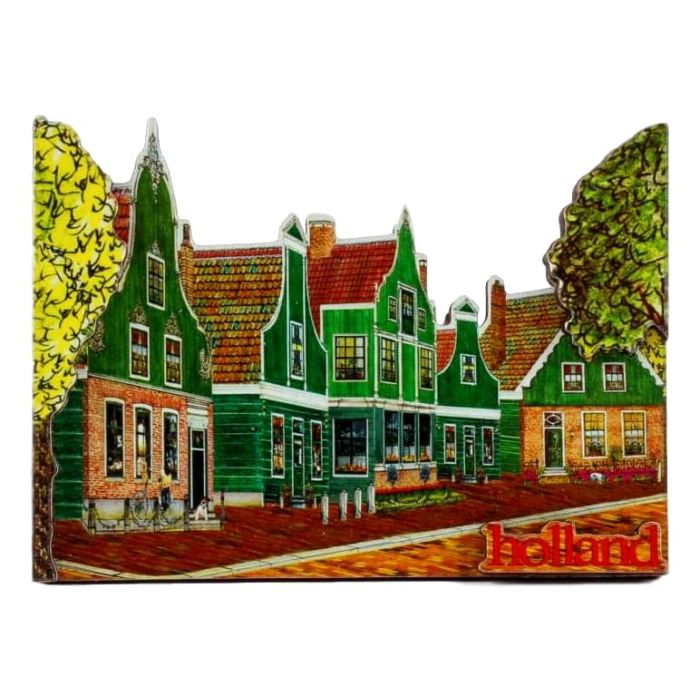 Koelkastmagneet "Zaanse huisjes"