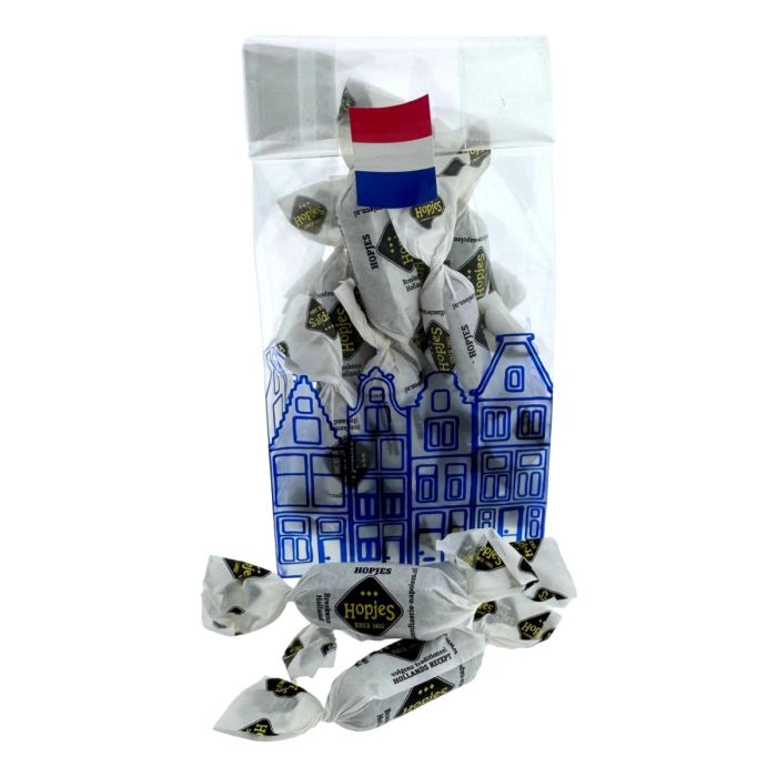 Blauw zakje Haagse Hopjes 