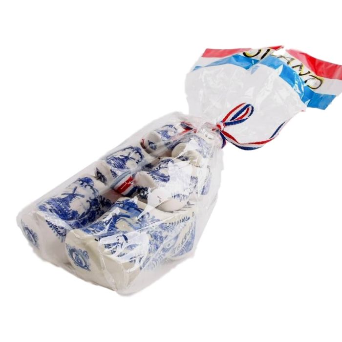 3 paar Delfts blauwe klompjes in cadeauzakje