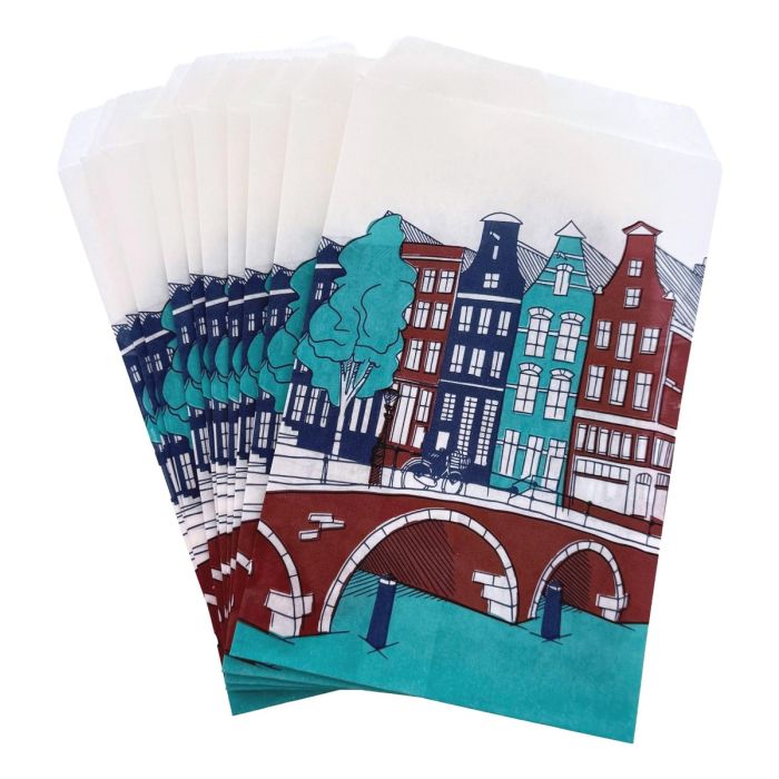 Paper Bags with Canal Houses – Set of 8