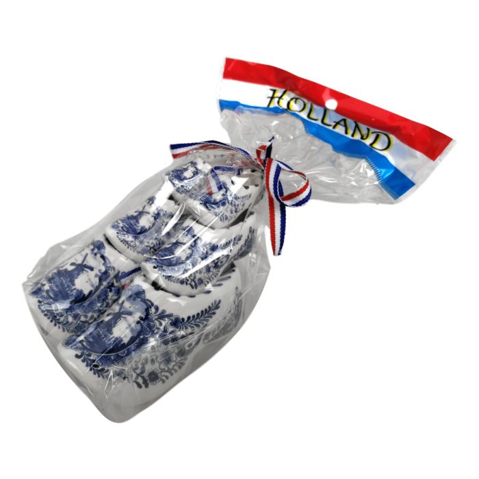 3 paar Delfts blauwe klompjes in cadeauzakje