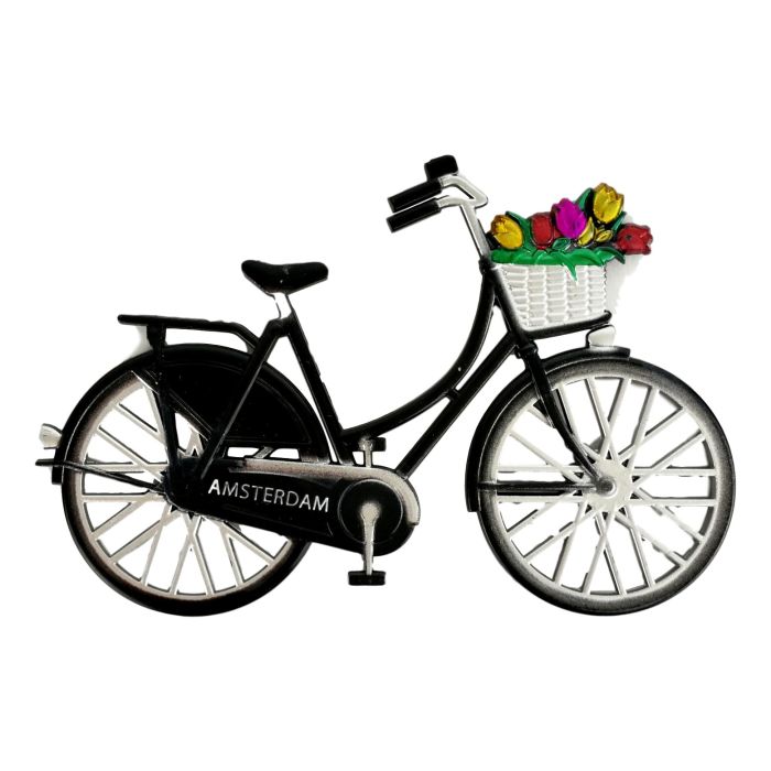 Fridge magnet "Bike Black - Amsterdam"