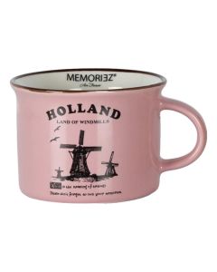 Mok Memoriez - Hollandse Molens - Roze Glans - Klein