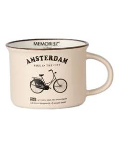 Mok Memoriez - Hollandse Fiets  -  Matte Zandkleur - Klein