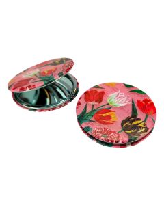 Spiegeldoosje 'pretty tulips'- roze