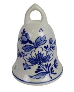 Kerstbel Delfts blauw Bloem