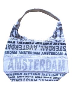 Schoudertas Julia L Amsterdam in zwart/wit van Robin Ruth