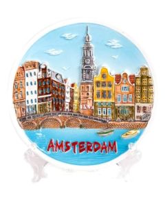 Wandbord Zuiderkerk Amsterdam, 10 cm (klein)