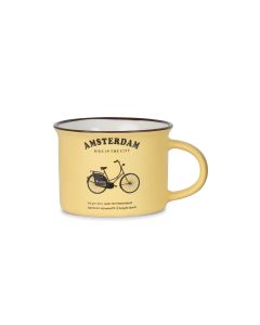Mok Memoriez - Hollandse Fiets - Geel - Klein