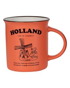 Mok Memoriez - Holland Molen - Groot, Oranje 