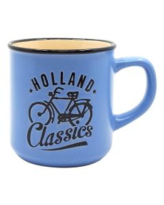 Mok Holland fiets blauw- klein