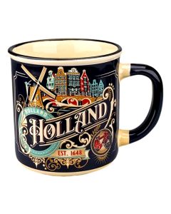 Beker Vintage Ornaments Holland Blauw - Klein
