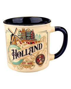 Beker Vintage Ornaments Holland Wit - Klein