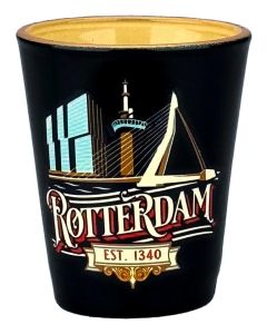 Shotglas Rotterdam - Vintage Blauw