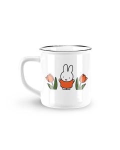 Retro Mok "Nijntje in Tulpenveld - Rood"