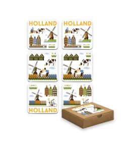 Onderzetter Doos Holland (6 stuks)